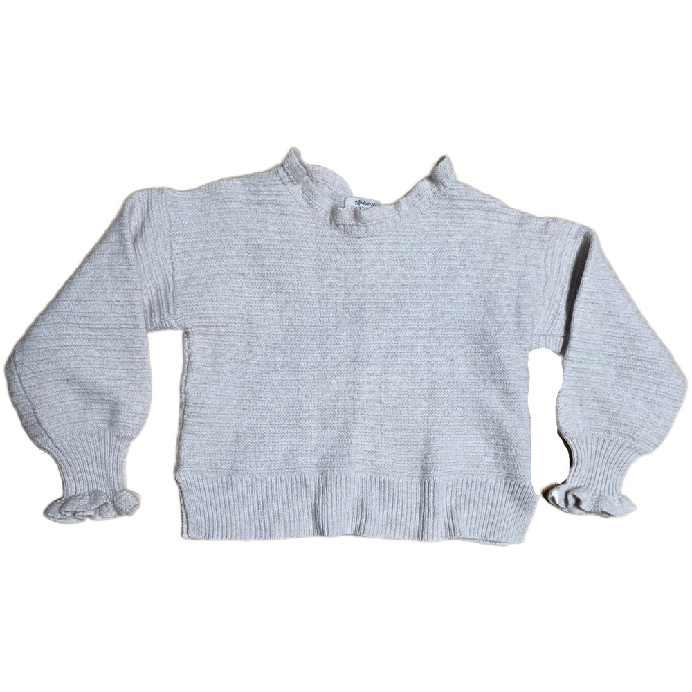 Madewell Light Gray Cowl Neck Sweater